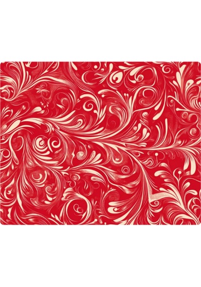 Kırmızı Sarı Desenler Baskılı Mousepad 17,5x21,5 Cm