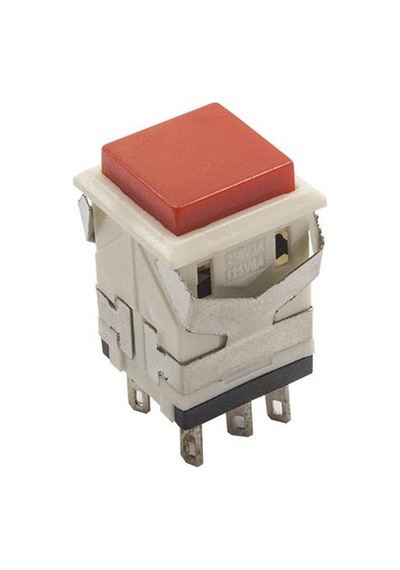Kd2-23 19Mm Işıksız Anahtarlı Push Buton - Kırmızı
