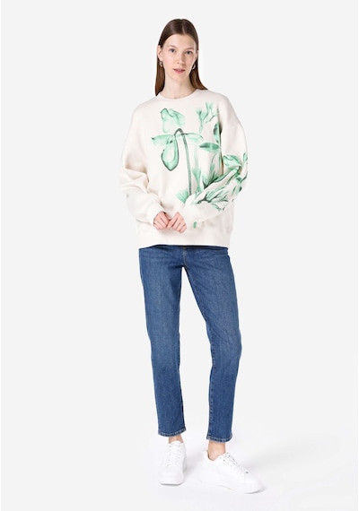 Colins Comfort Fit Kadın Ekru Sweatshirt Cl1067257 Q1.v2 Ecr Ekru