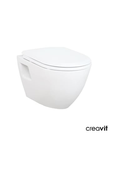 Creavit Tp325 Asma Klozet + Yeni Slim Yavaş Kapanır Kapak Kc5000-