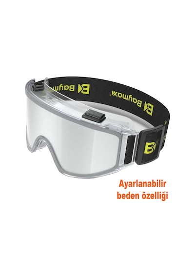 Baymax İş Güvenlik Gözlüğü Kaynak Koruyucu Gözlük S550 Şeffaf N11.3441