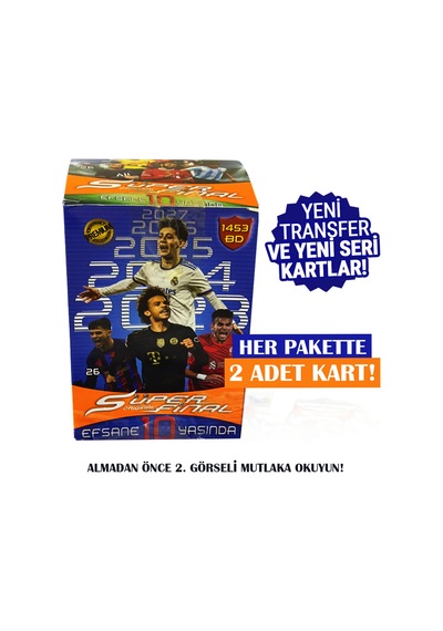 Süper Final Futbolcu Kartları 10. Yıla Özel Premium Seri 400 Kart