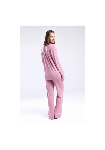 Pierre Cardin Kadın Pembe Gömlek Pijama Pembe
