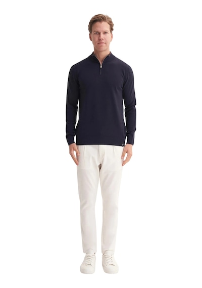 Cazador Premium Courspoun Slim Fit Yarım Balıkçı Kazak-33250 Lacivert