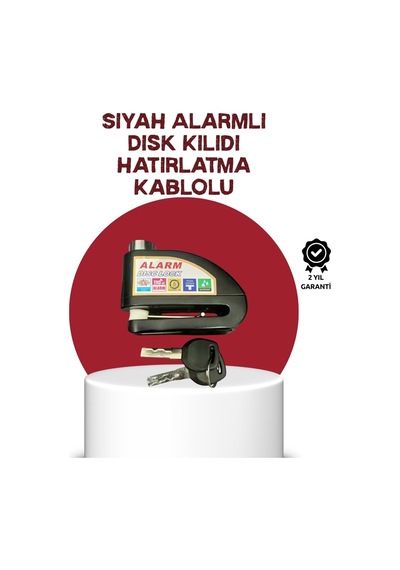 Northcity Güvenlik Sensörlü Alarmlı Disk Kilidi - Motosiklet, Bisiklet Ve Scooter İçin Çift Modlu Koruma
