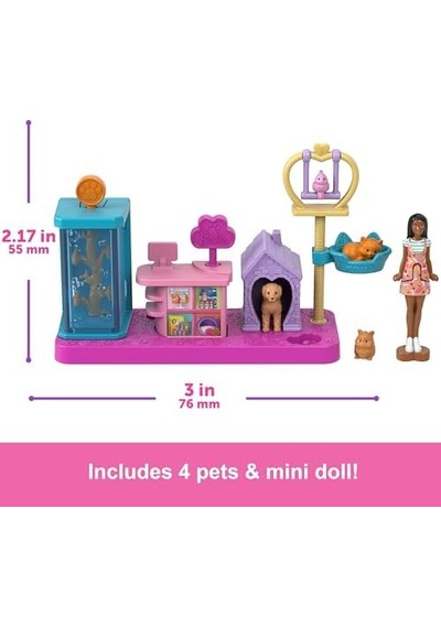 Mini Land Bebek Ve Oyun Seti Jcr29 - Evcil Hayvan Butiği Jcr30 Açık Ahşap