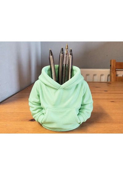 3d Baskı Kapüşonlu Sweatshirt Kalemlik - Masaüstü Organizer-mint Diğer