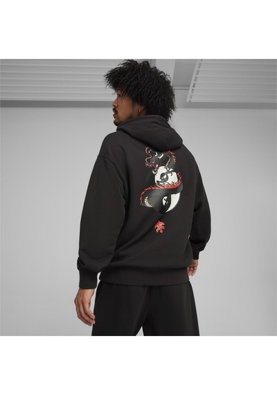 Puma X Staple Graphic Hoodie Erkek Sweatshirt-siyah