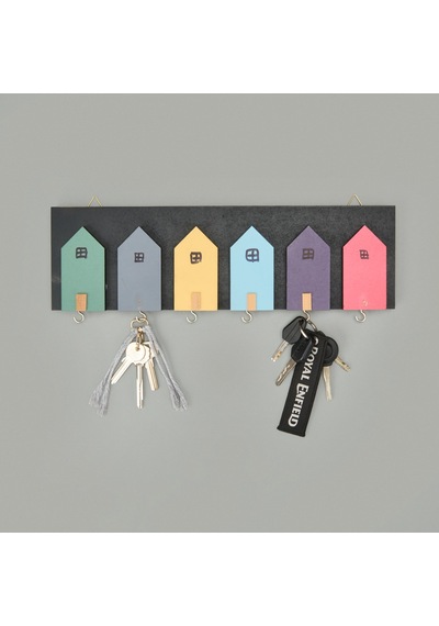 Deco House Duvar Askısı - Renkli - 40x12 Cm