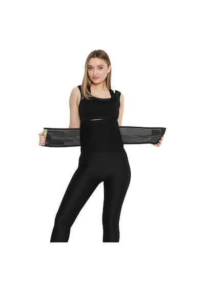 Finetoo Ince Yaşam Termal Kemer Bel Göbek  Terleme  Kemeri Unisex Siyah