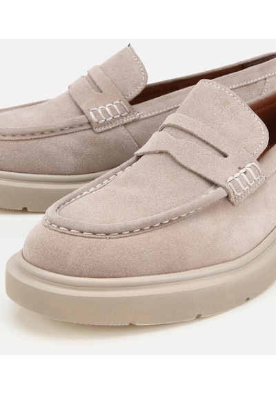 Hotiç Erkek Süet Deri Bej Kalın Tabanlı Günlük Loafer 02ayh319370a260 02ayh319370a260