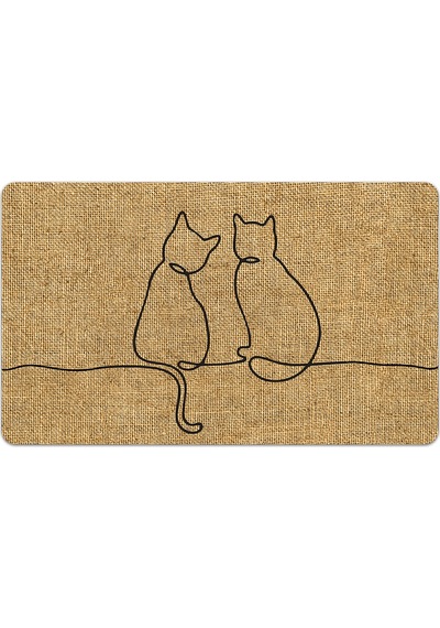 Evaşk Kapı Önü Paspası Vinil Kaymaz Tabanlı 45 X 70 Evaşkdm10117