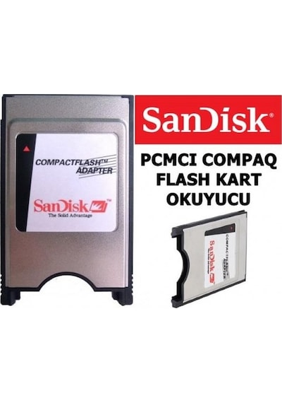 Sandisk PCMCIA Compact Flash Adaptör Kart Okuyucu