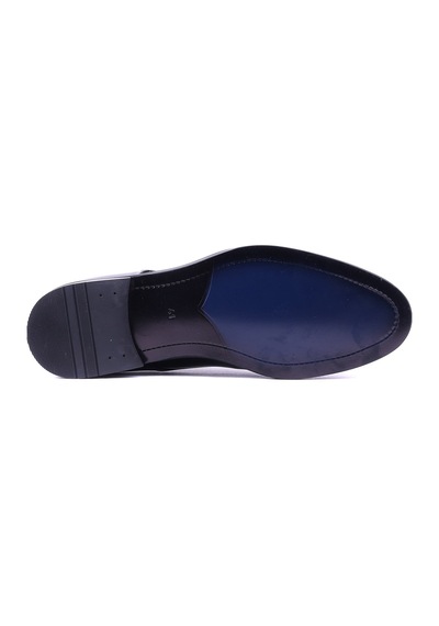 Shoetyle - Hakiki Açma Deri Siyah Renk Günlük Erkek Ayakkabı - 250-2379-1536