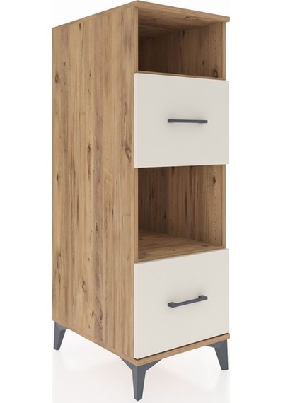 Kronos Dolap 2 Raflı 2 Çekmeceli 44x59x134 Çam-aytaşı Atlas Çam