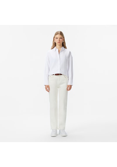 Nautica Kadın Beyaz Oversize Gömlek Düz 57w220t Beyaz