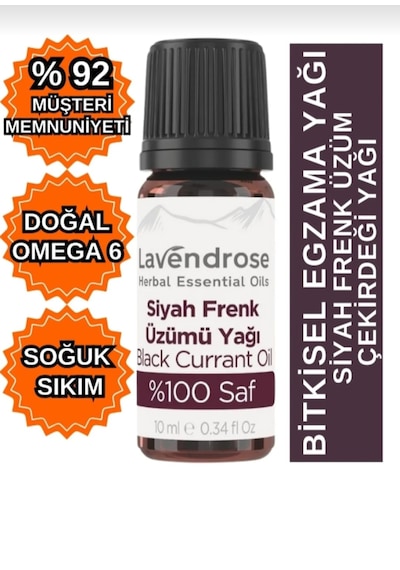 Lavendrose Siyah Frenk Üzümü Çekirdeği Yağı 10 Ml %100 Doğal