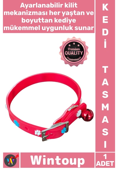 Tasma Dayanıklı Konforlu Ayarlanabilir Yumuşak Antibakteriyel Pet Evcil Hayvan Silikon Kedi Tasması