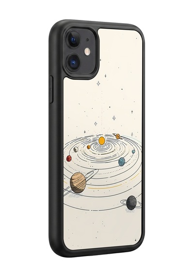 İphone 11 Uyumlu Güneşsistemigezegen Desenli Kamera Korumalı Darbelere Dayanıklı Kılıf 952-güneşsistemigezegen-iphone11