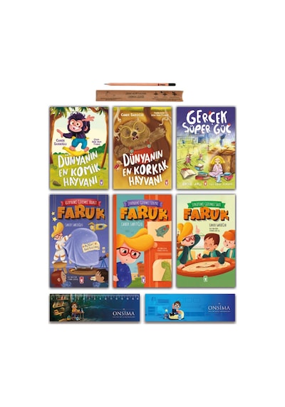 Timaş Çocuk Dünyanın En Komik - Korkak Hayvanı - Gerçek Süper Güç - Faruk Serisi Set 6 Kitap - 1. Ve 2. Sınıf