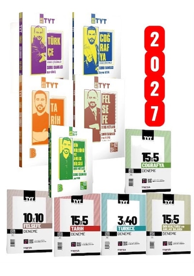 Benim Hocam Yayınları 2027 Tyt Sözel Türkçe-tarih-coğrafya- Felsefe Soru Bankası Din Kültürü 5'li Set + 5'li Deneme