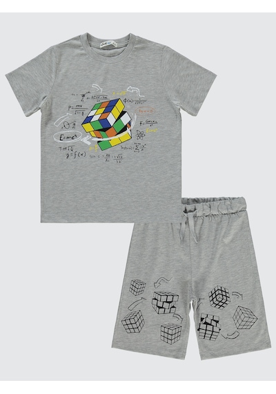 Civil Boys Erkek Çocuk Pijama Takımı 6-9 Yaş Grimelanj