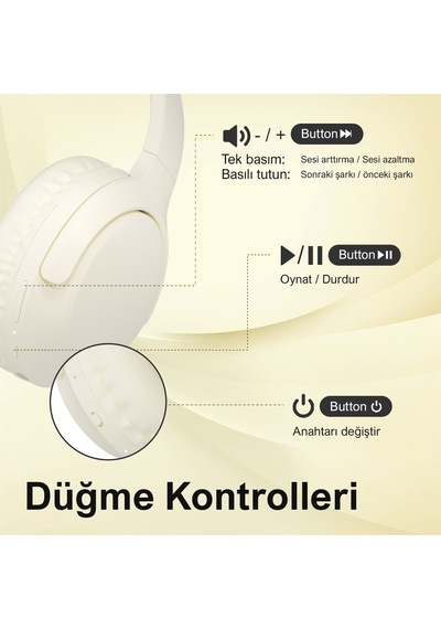 Bix Soundcraft H2 Katlanabilir Bluetooth 5.0 Kulak Üstü Kulaklık