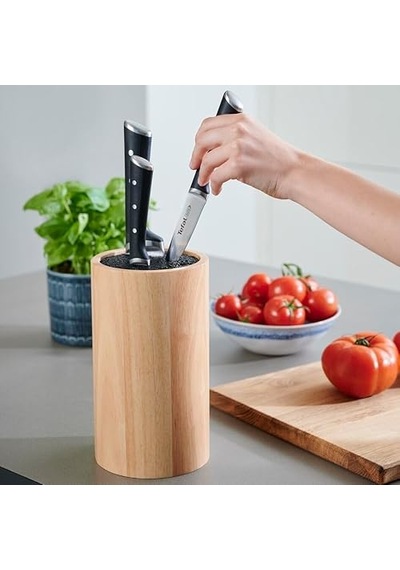 Tefal Ice Force Ahşap Standlı 3'lü Bıçak Seti Diğer