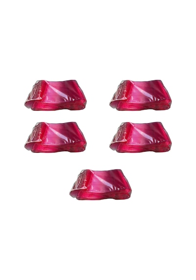 Plastik Şeffaf Pembe Sup Kaşık - Tatlı Dondurma Kaşığı - 12.5 Cm. - 50 Adetlik 5 Paket Pembe