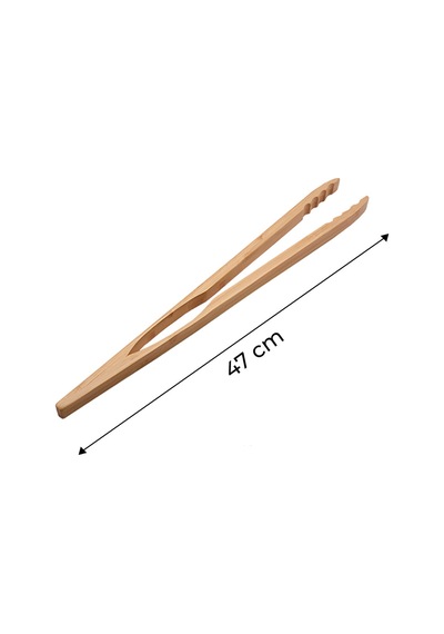 Bambu Uzun Servis Maşası 48 Cm Kahverengi