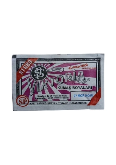27 - Kumaş Boyası Mor Koyu 11 Gr 10