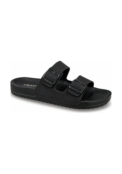 Ceyo Bahama-10 Günlük Ortopedik Rahat Unisex Terlik Siyah