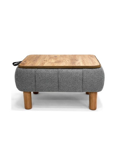 Ester Sandıklı Mekanizmalı Orta Sehpa/bench, Gri