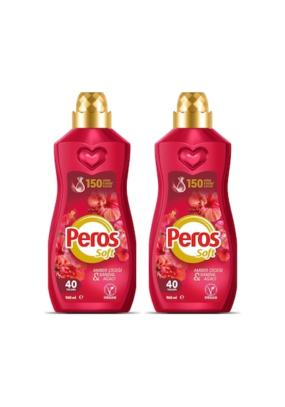 Peros Konsantre Yumuşatıcı Çiçeği & Sandal Ağacı 960 Ml 2 Paketi
