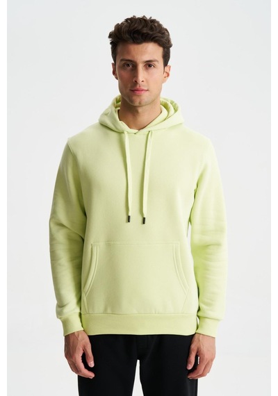 AR-MA Arma Şık Erkek Regular Fit Basic 3 İplik Şardonlu Kanguru Cepli Kapüşonlu Sweatshirt 001