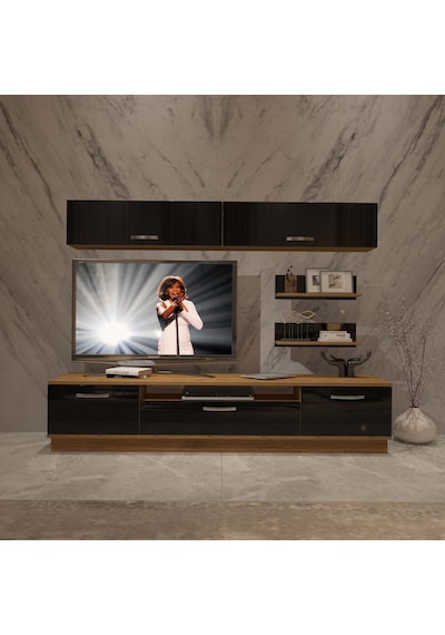 Decoraktiv Trendstyle 5 Mdf Tv Ünitesi Tv Sehpası Pera - Siyah