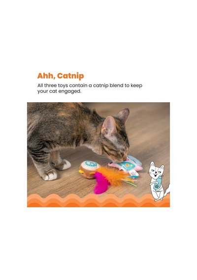 Festival Catnipli Kedi Çiğneme Oyuncağı 3' Lü Paket