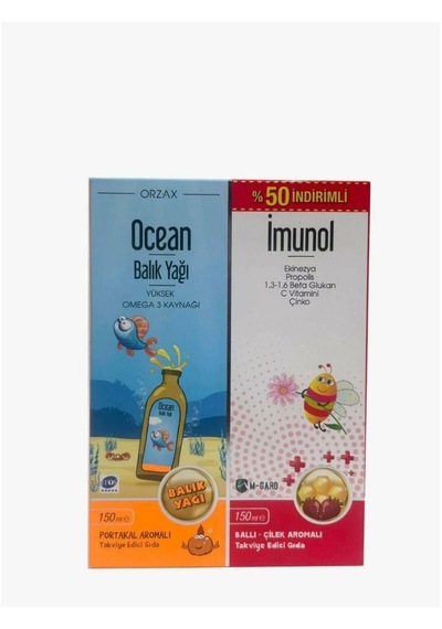 Ocean Surup Portakal+ımunol Surup %50 Indırımlı