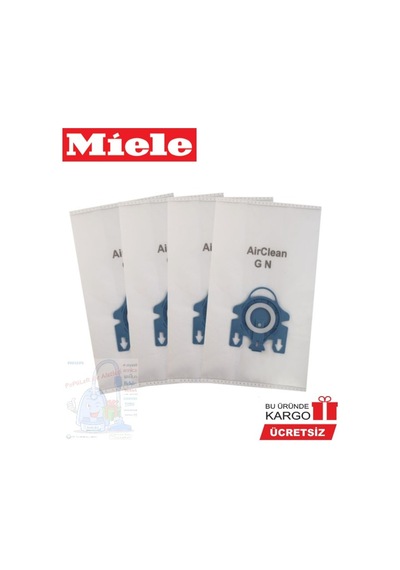 Miele Uyumlu S8 Toz Torbası 4 Adet +