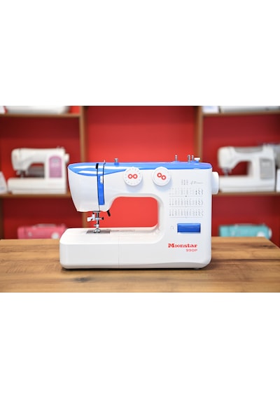 Moonstar Ev Tipi Düz Dikiş Makinesi 36 Desenli 990p Mavi