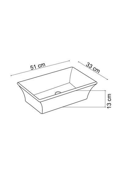 Lena - Tezgah Üstü Porselen Lavabo Mermer Desenli Outlet - Eh-4680m7- Diğer