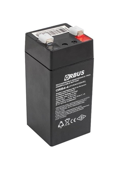 Orbus Orb4-4 4 Volt 4 Amper Dik Akü 45x45x100 Mm