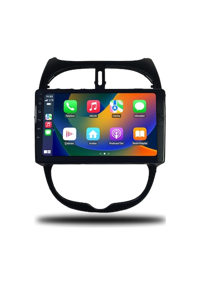 Avaydel Peugeot 206 Android Carplay Multimedya 1999-2011 8GB RAM + 128GB Hafıza + 4 Çekirdek
