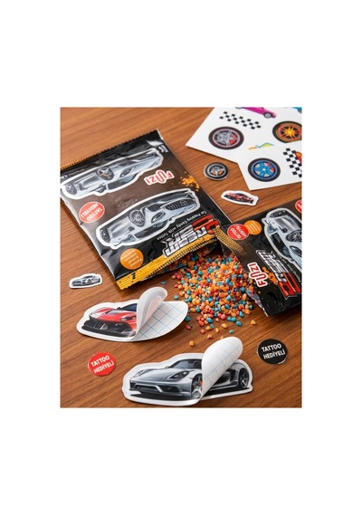 Dream Car Patlayan Şeker Tattoo Hediyeli 4,8gx30 Adet
