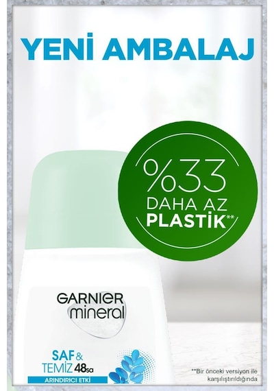 Garnier Mineral Saf&temiz Roll-on Deodorant 3'lü Set pktgrnsftmz3al2ode-7068