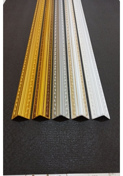 Decogold Yeni 4 100 Cm Köşe Profili Çıtası Gümüş