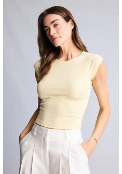 Defacto Slım Fıt Bisiklet Yaka Basıc Düz Modal Kısa Kollu Tişört F0685ax26smyl149 Sarı-yl149