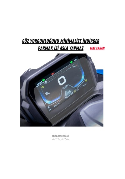 Voge 525 Dsx 2023-2024 Dijital Gösterge Uyumlu Mat Ekran Koruyucu
