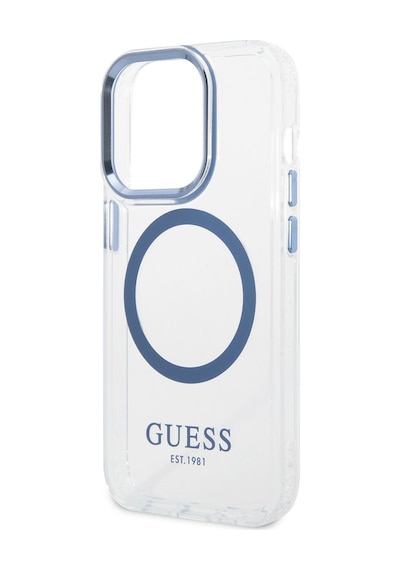 Apple Uyumlu iPhone 14 Pro Max Kılıf Guess Magsafe Şarj Özellikli Metal Kamera Çerçeveli Kapak