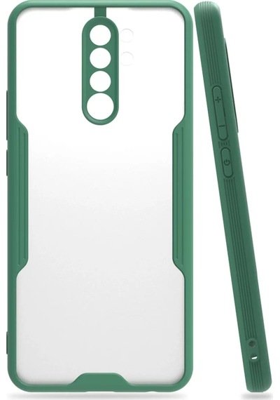 Newface Xiaomi Redmi 9 Kılıf Platin Silikon - Yeşil